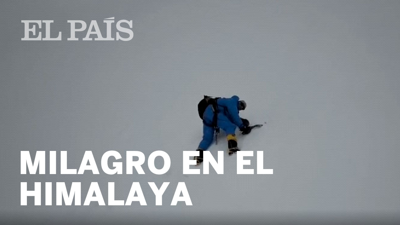 El emocionante rescate gracias a un dron de un escalador dado por muerto en el Himalaya