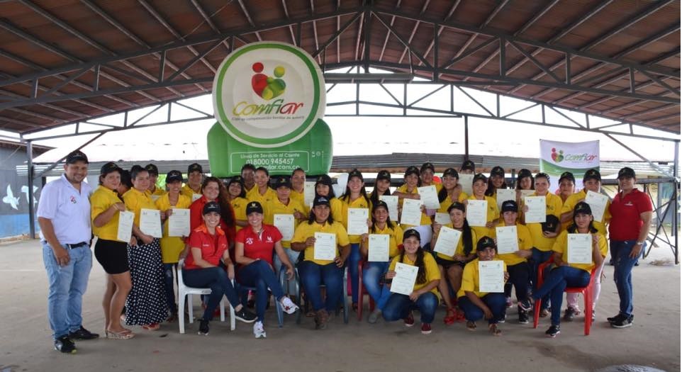 Comfiar capacitó a 33 mujeres ETCR Farc en Filipinas
