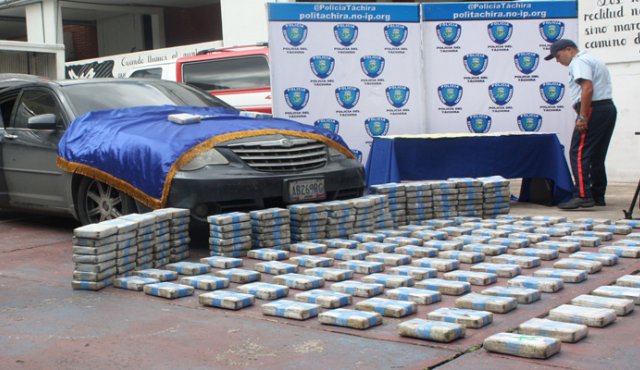 Decomisaron 200 kilos de marihuana en el Táchira