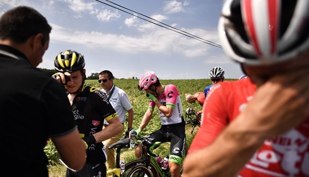 La etapa del Tour marcada  por gases lacrimógenos
