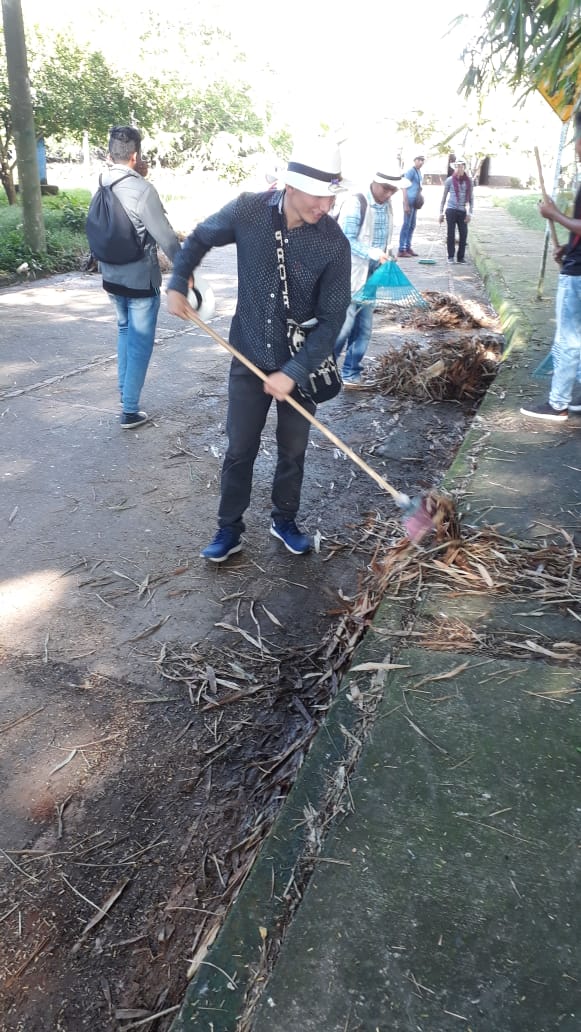 Jóvenes indígenas embellecen municipio de Orocué, Casanare