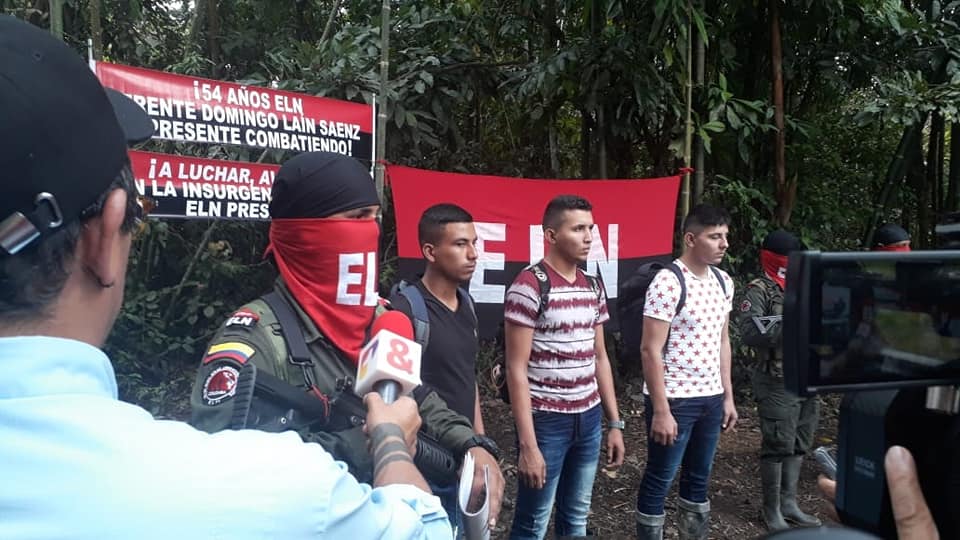 ELN entregó a los tres soldados a la Comisión Humanitaria