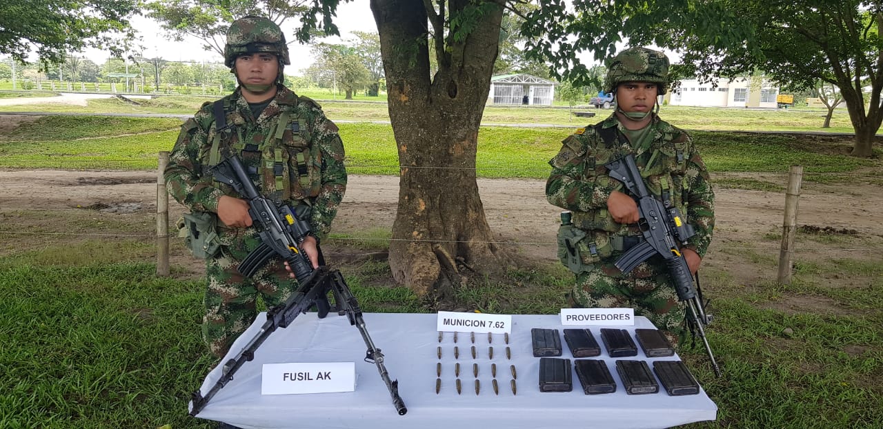 Ejército Nacional incautó material de guerra