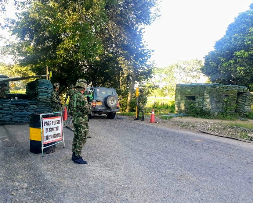Ejército Nacional custodió vías del departamento de Arauca