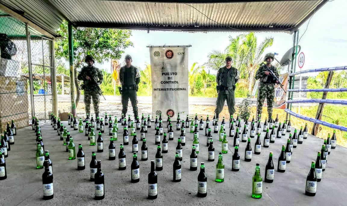 Ejército Nacional incautó queso y vino de contrabando