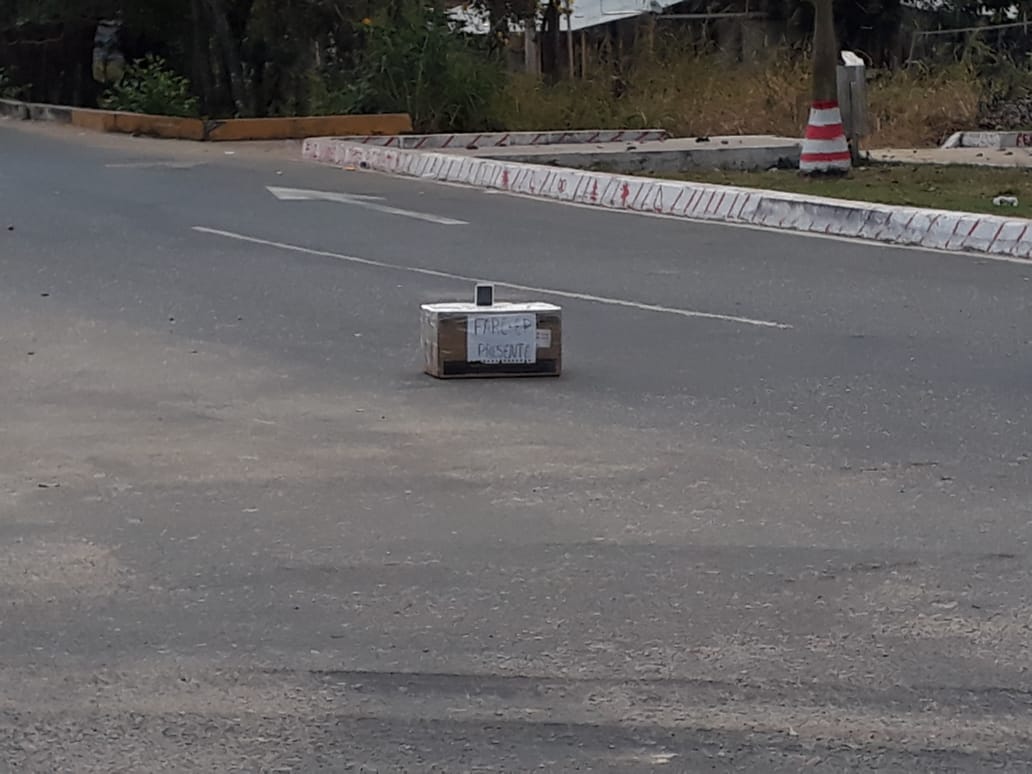 Paquete sospechoso fue dejado en plena vía pública en Arauquita