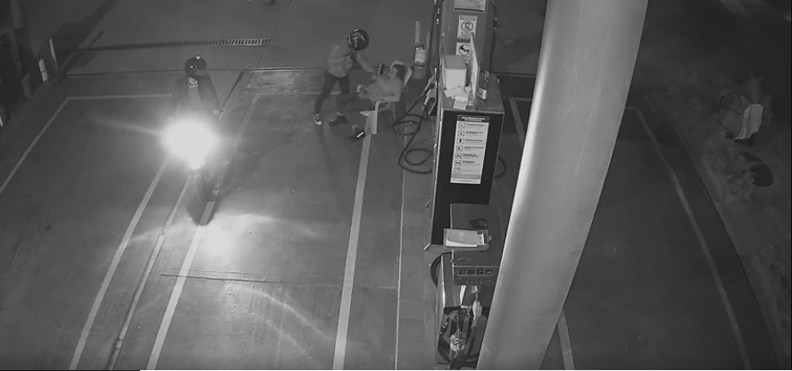 En video quedó grabado un atraco a estación de servicio en Tame