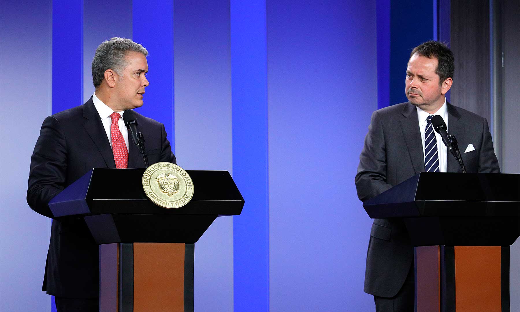 ‘No aceptamos que se sigan acallando voces de líderes sociales en nuestro país’, dijo el Presidente Duque al nuevo Jefe de la Misión de la ONU en Colombia