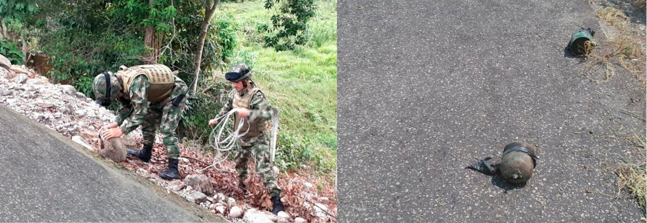 (Videos) Fueron destruidos 50 kilos de explosivos en Arauquita