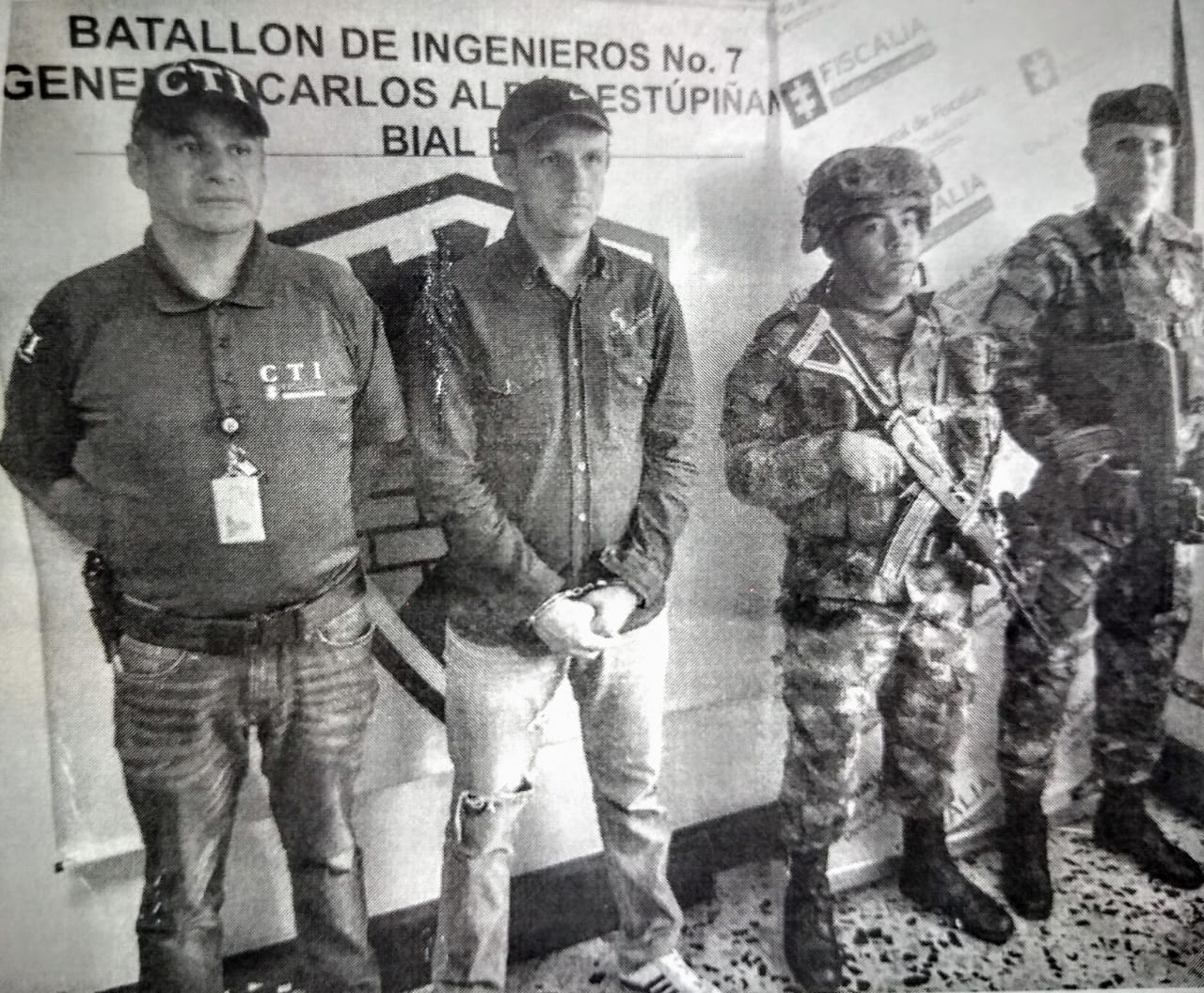 Asegurado por homicidio presunto integrante de organización armada ilegal