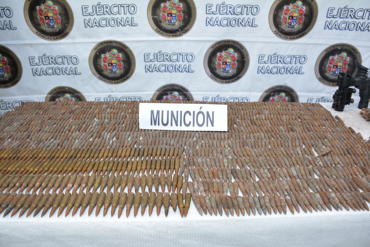 Ejército halló en Arauquita arsenal de las disidencias de las Farc