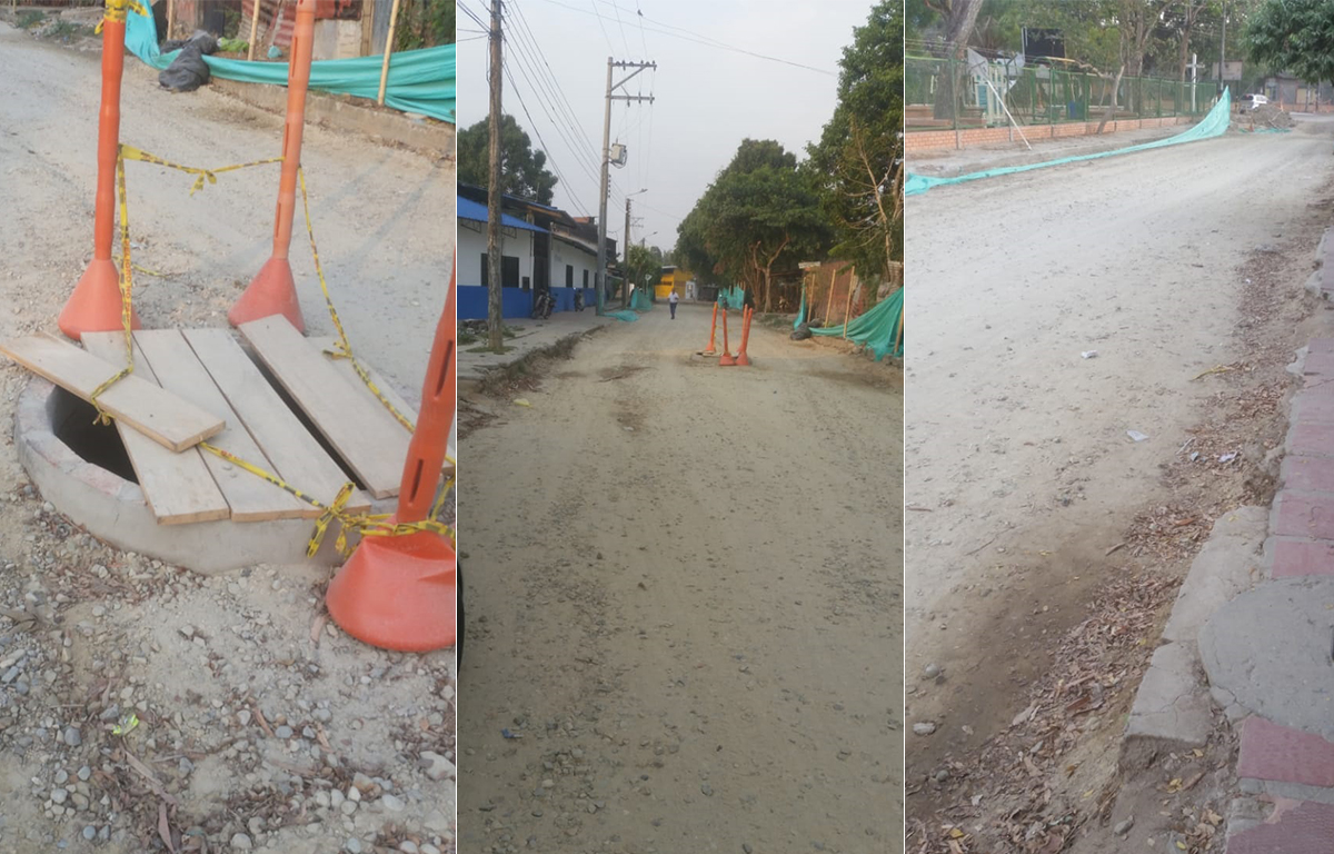 Veedor denuncia irregularidades y atraso en pavimentación en sector de Arauca