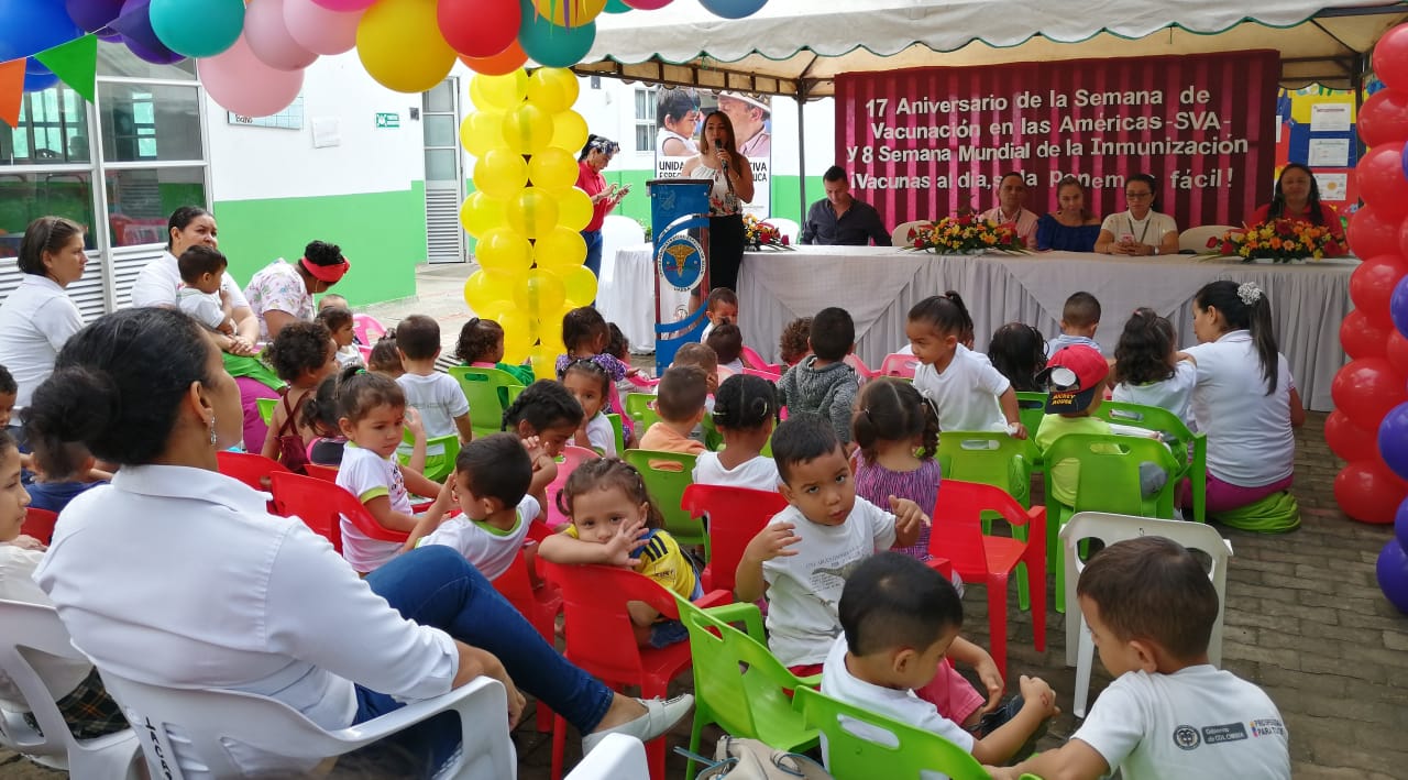 A vacunar a los niños. Hoy se inició la semana de vacunación de las Américas