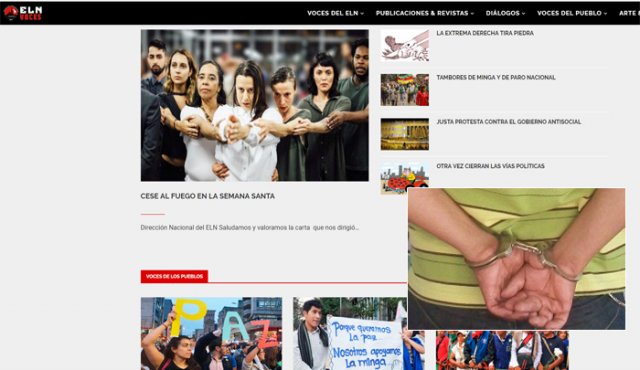 Detienen en España a administrador de webs del Eln
