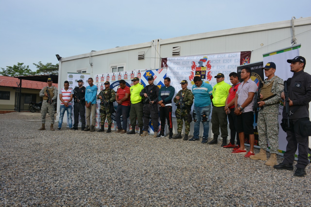 En Arauquita el Ejército Nacional capturó a Alias Burringo y 6 integrantes más del Eln.