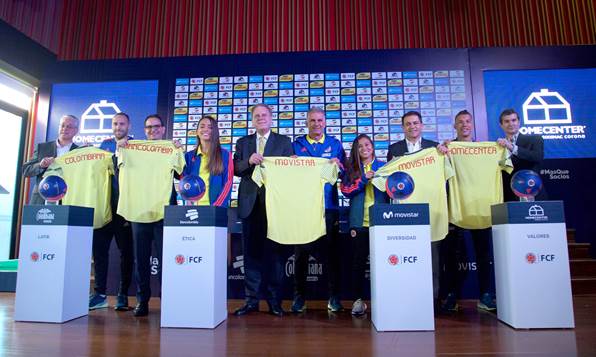 Socios oficiales de las selecciones Colombia ratifican su apoyo a los equipos nacionales