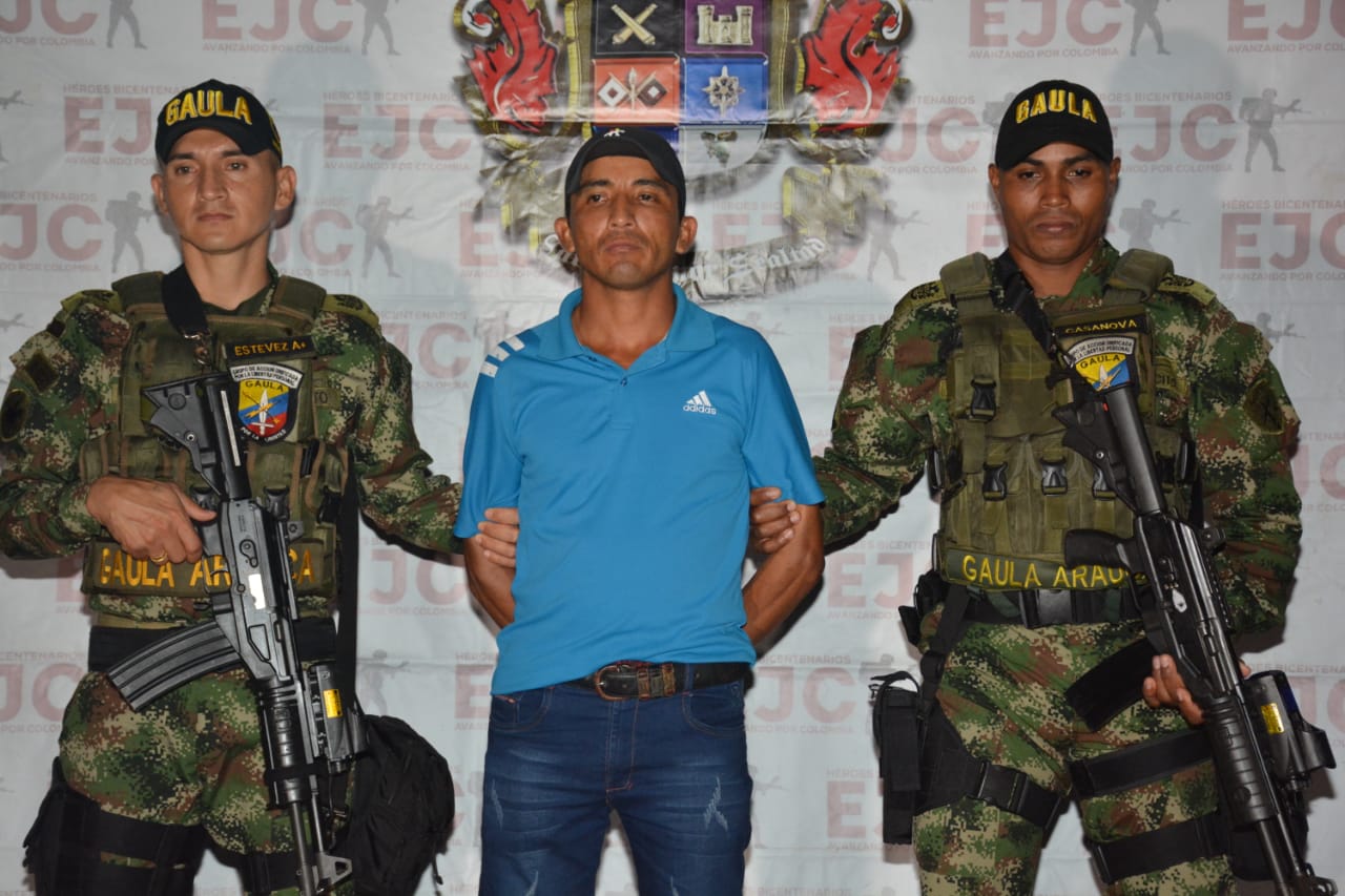 En Fortul capturan a alias «Pichón» cabecilla de finanzas del ELN