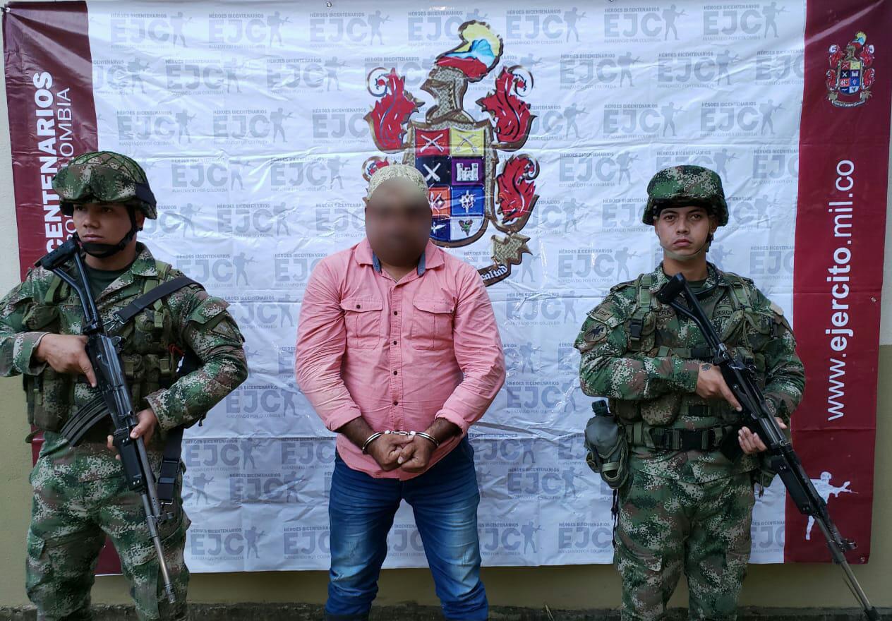 Capturan alias Rambo señalado de ser integrante del Eln en Arauca