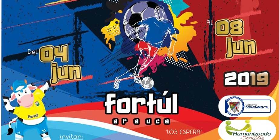 Nacional Sub 20 de fútbol de salón en Fortúl del 4 al 8 de Junio