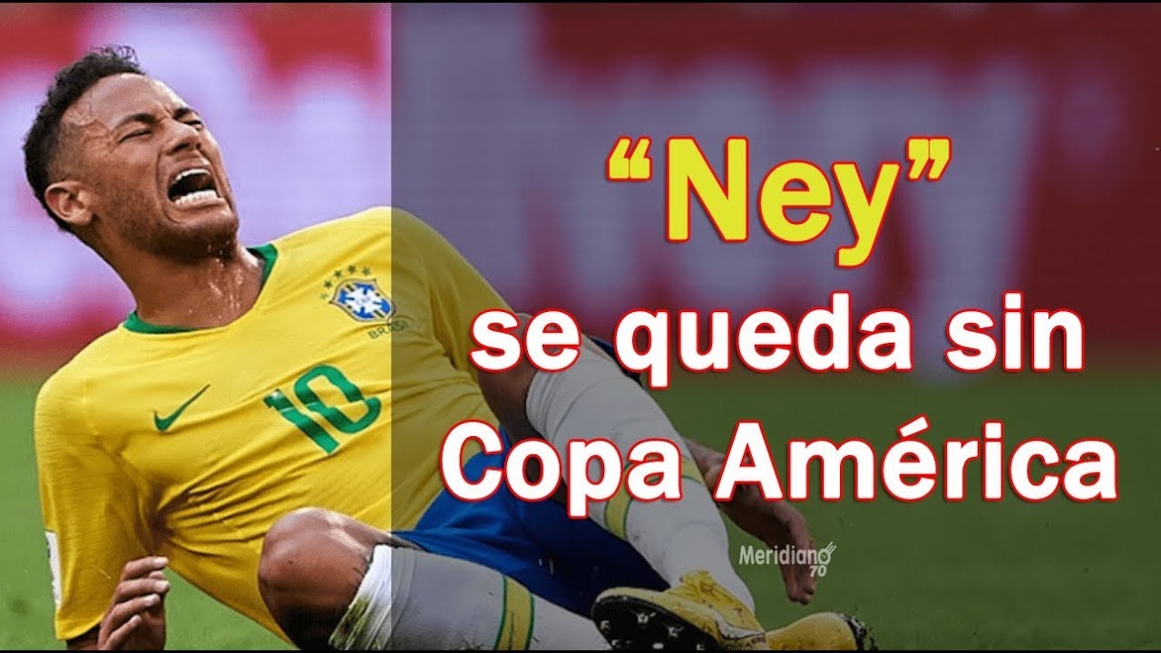 Neymar se lesionó y se pierde la Copa América