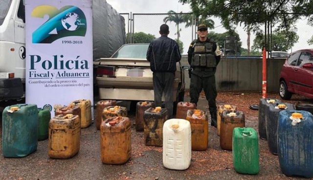 Capturado cuando transportaba combustible de contrabando