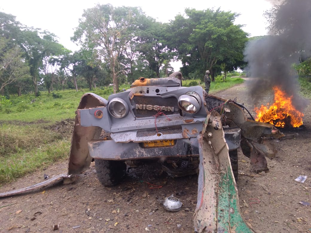 Atentado con carro bomba deja varios heridos en Betoyes, Tame