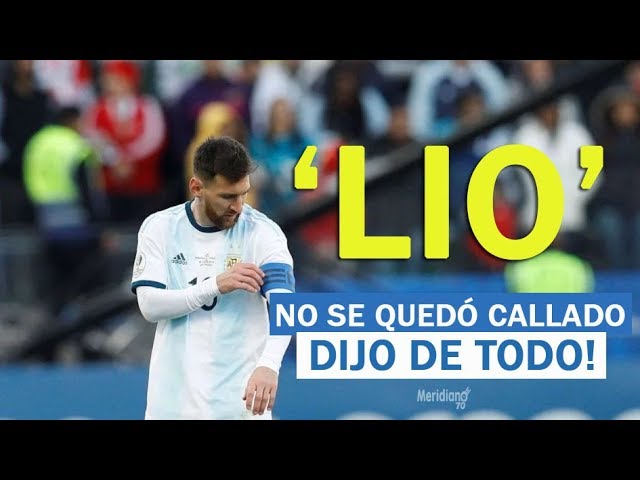 Conmebol le responde a Messi por sus acusaciones de corrupción