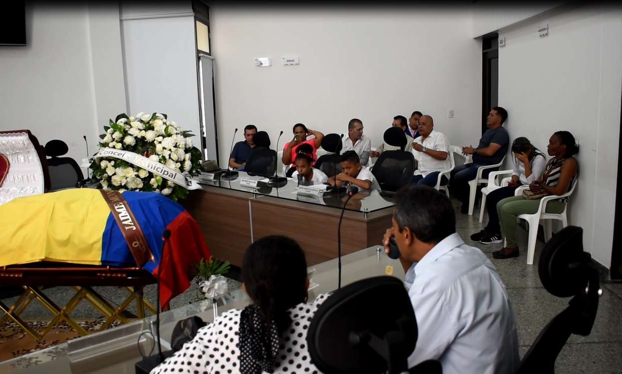 Concejo de Arauca le dio el último adiós a Jaime Mondragón