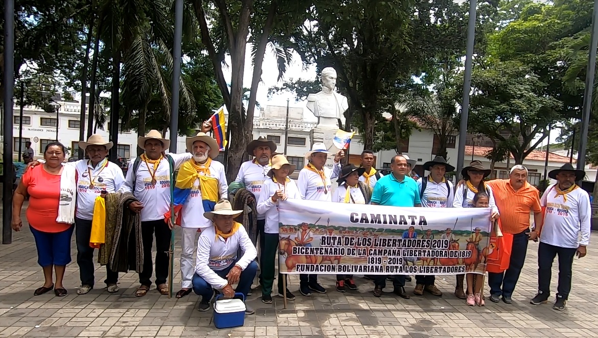 Caminantes de la Ruta Libertadora ya están en Arauca