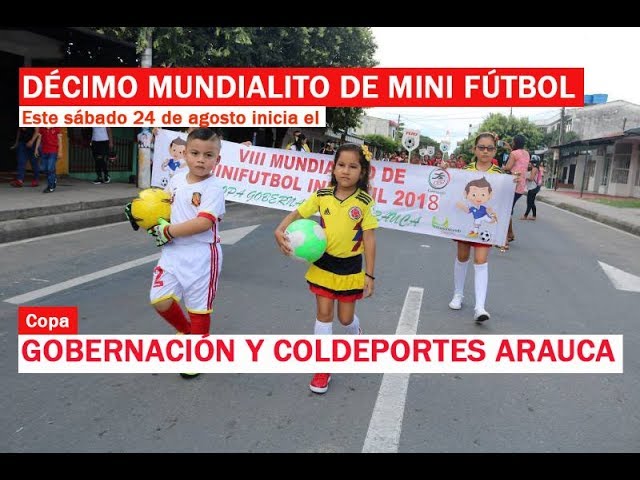 Este sábado 24 de agosto inicia el décimo mundialito de mini fútbol