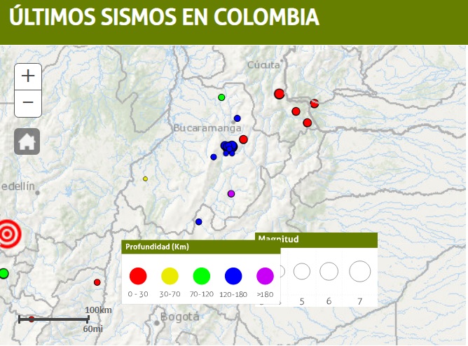 Temblor sacude a varios municipios de Norte de Santander