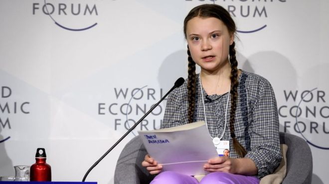 Greta Thunberg la joven Sueca icono de la lucha contra el cambio climático