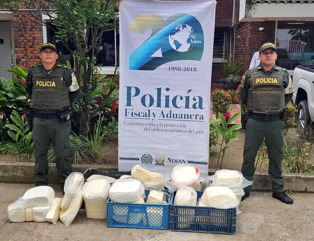 Polfa incautó más de 175 kilogramos de queso de contrabando