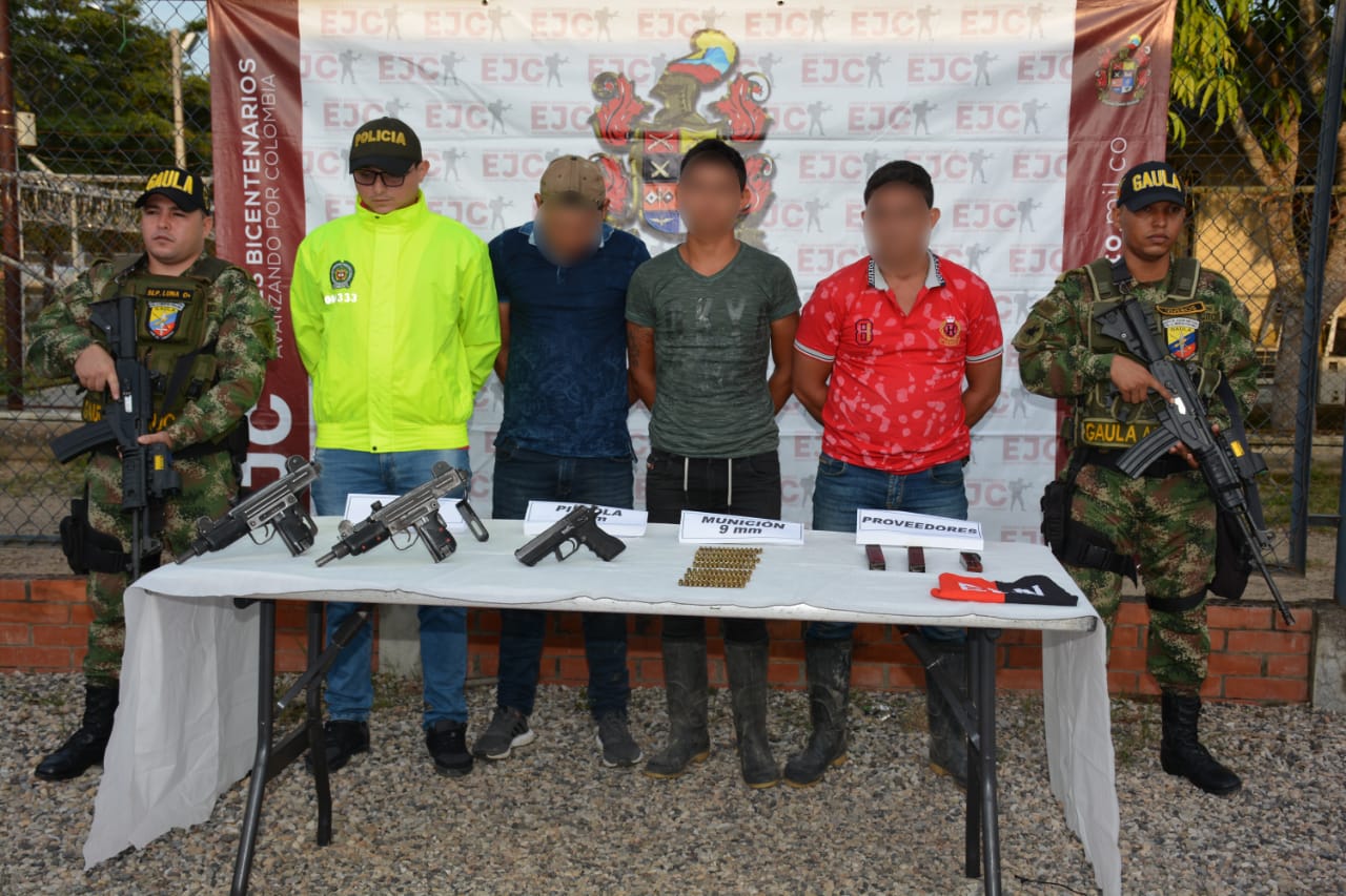 Ejército Nacional capturó a tres integrantes del Eln y desvinculó a un menor de edad