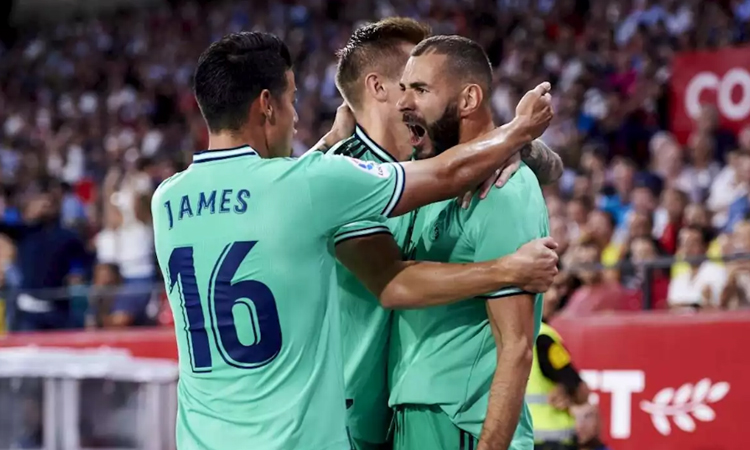 James sobresalió en la victoria del Real Madrid sobre el Sevilla.