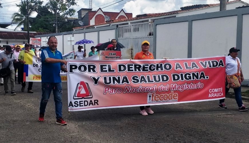 Asedar se unió a paro convocado por Fecode