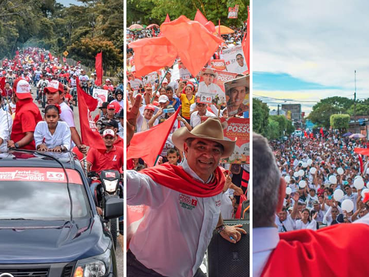 Mas de 15.000 personas en el Sarare salieron a respaldar a Hernando Posso Parales