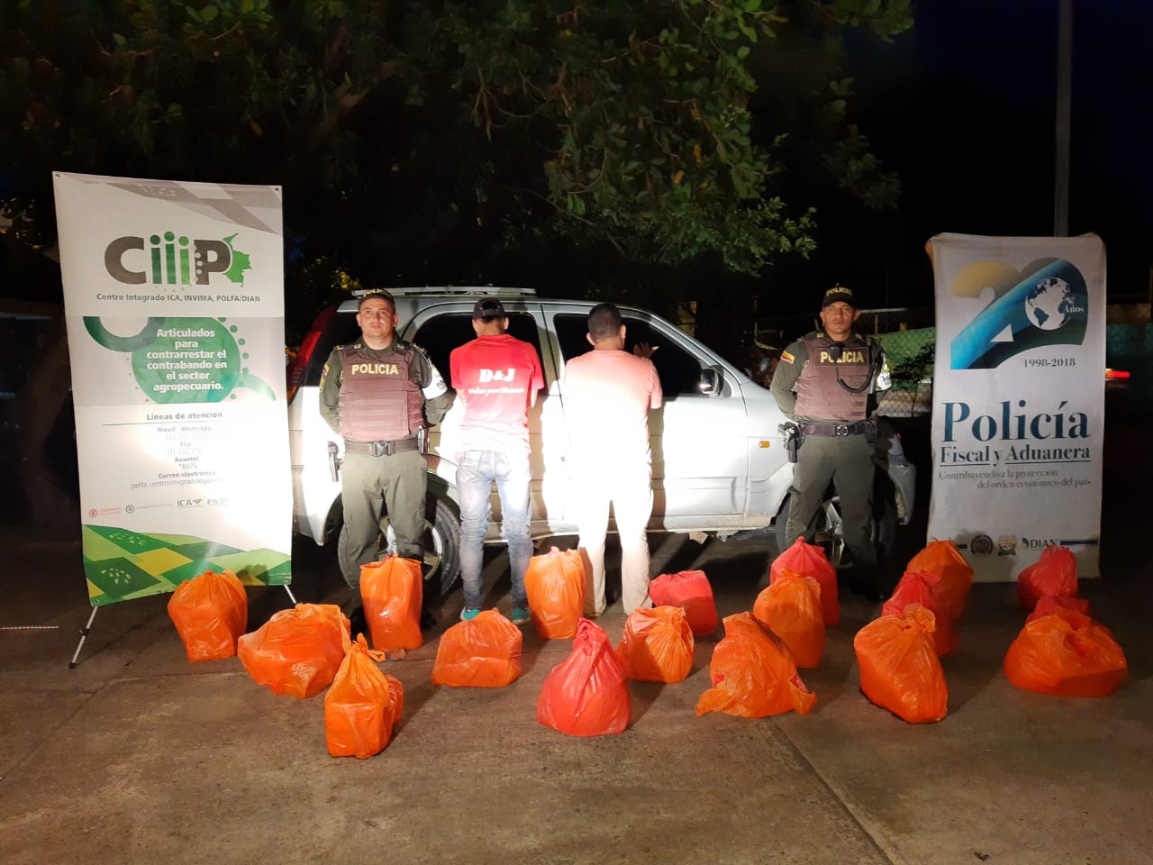 Polfa incauto 780 kilos de queso de contrabando