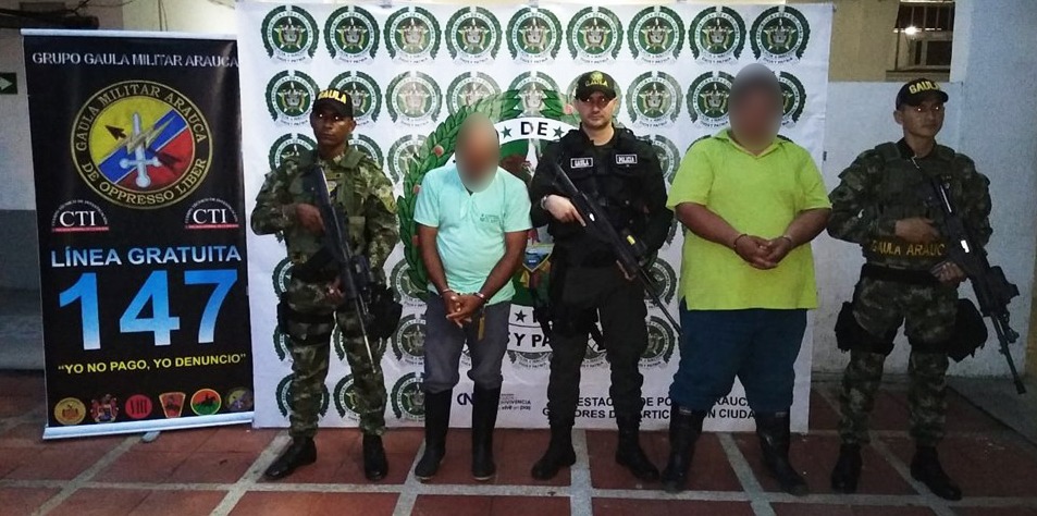 Capturados dos extorsionistas que tenían azotado a los transportadores