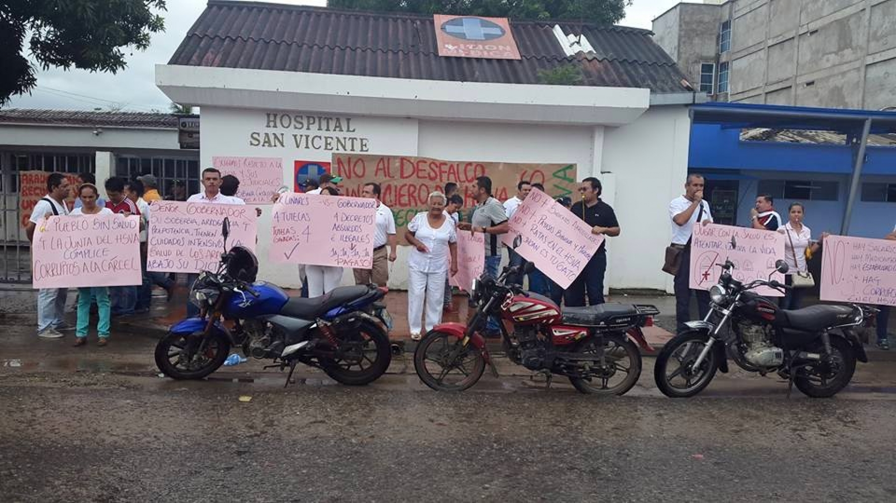 Trabajadores del Hospital San Vicente saldrán a marchar este jueves