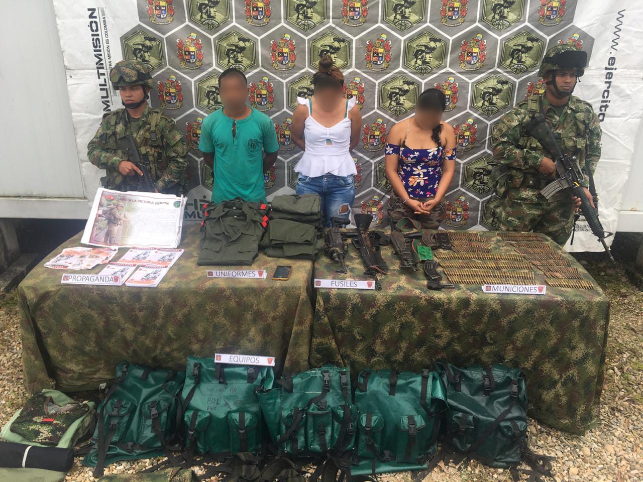 Ejército capturó a cinco integrantes del ELN en Arauca