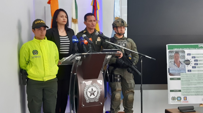 Policía Nacional entregó detalles tras la captura del líder social Murillo Tobo