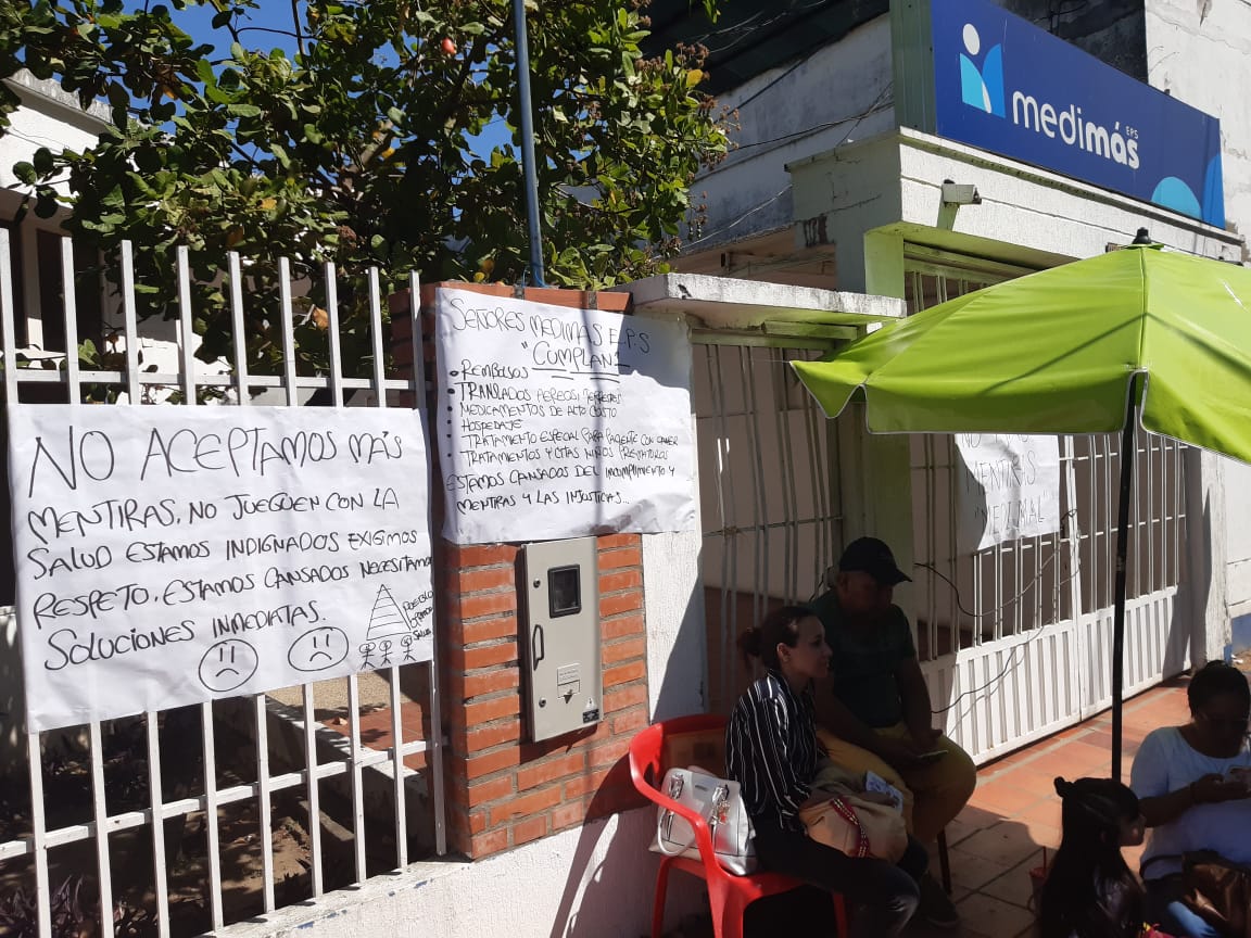 Al borde de la muerte usuarios de Medimás por desatención en salud