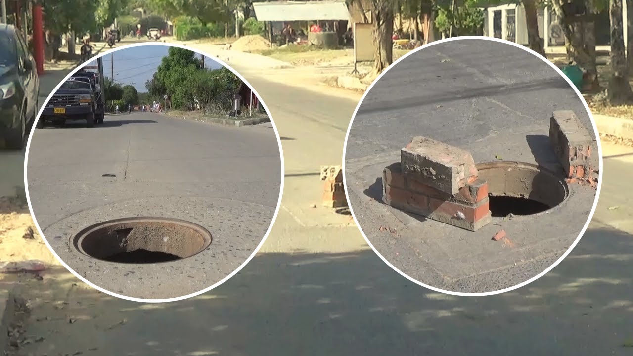 Sigue el robo de tapas del alcantarillado en Arauca