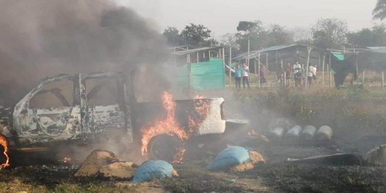 Carro bomba explotó en el municipio de Saravena
