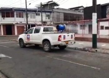 Sí funciona: conozca cómo opera el vehículo adecuado para desinfectar la ciudad