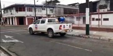 Sí funciona: conozca cómo opera el vehículo adecuado para desinfectar la ciudad