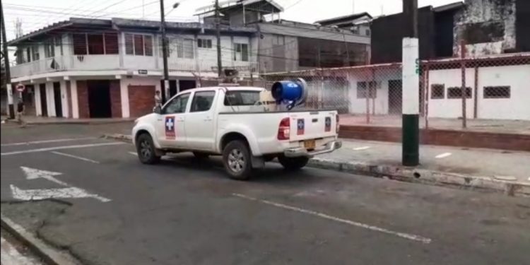 Sí funciona: conozca cómo opera el vehículo adecuado para desinfectar la ciudad