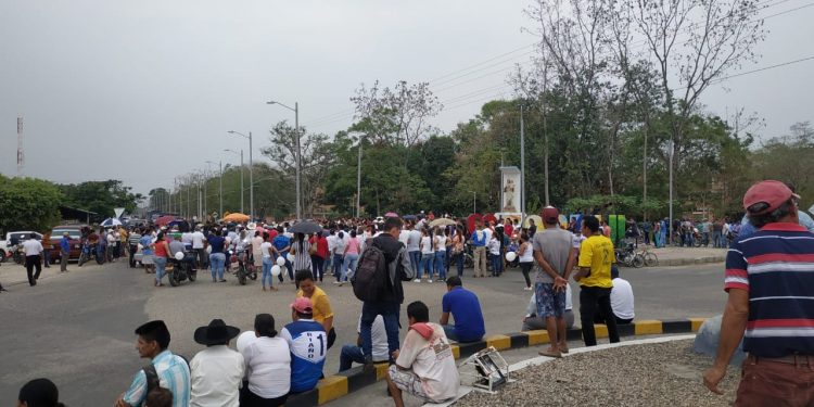 Protesta por asesinato de joven fortuleño