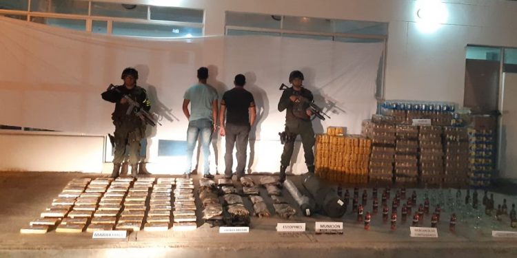 Cargamento con munición, marihuana y logística del ELN fue incautado por las autoridades